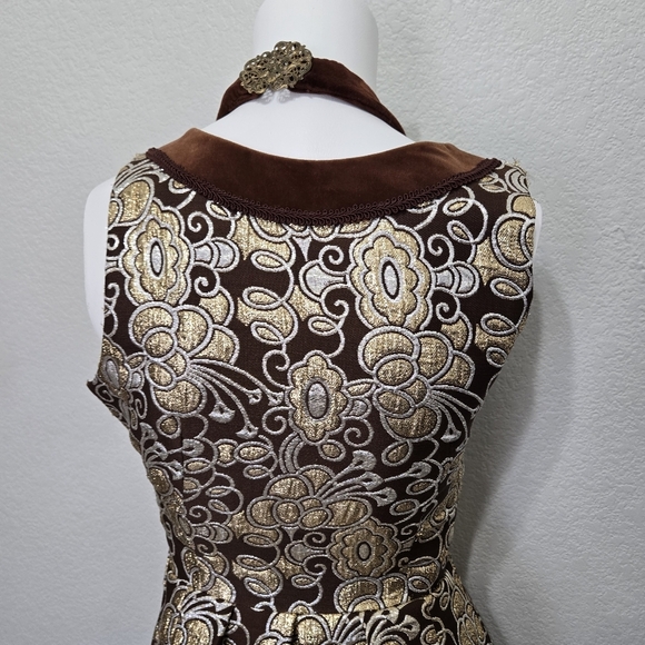 Vntg Dirnol Hock German Sleeveless Dress Size 36 - Picture 3 of 11